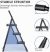 KINGRACK 3-Step Folding Ladder, Black, with Safety Lock KINGRACK 3-Step Folding Ladder, Black, with Safety Lock