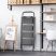 KINGRACK 4-step folding ladder, black, with safety latch KINGRACK 4-step folding ladder, black, with safety latch