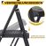 KINGRACK 4-Step Folding Step Ladder, Black KINGRACK 4-Step Folding Step Ladder, Black