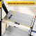 KINGRACK 4-step aluminum folding step ladder, black and silver KINGRACK 4-step aluminum folding step ladder, black and silver