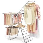 KINGRACK Foldable Wing-Style Clothes Dryer, Black