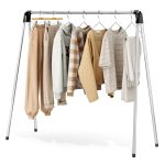 KINGRACK Foldable Stainless Steel Clothes Dryer, Black