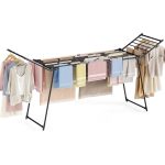KINGRACK Extendable Large Clothes Dryer, Black