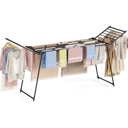 KINGRACK Extendable Large Clothes Dryer, Black