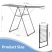 KINGRACK Adjustable, Two-Arm Clothes Drying Rack with Accessories, Black KINGRACK Adjustable, Two-Arm Clothes Drying Rack with Accessories, Black