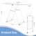 KINGRACK Adjustable Two-Arm Clothes Drying Rack with Accessories, White