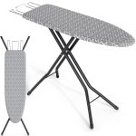 KINGRACK Adjustable, Full-Size Ironing Board, Gray