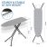 KINGRACK Adjustable, Full-Size Ironing Board, Gray