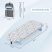 KINGRACK Tabletop, Foldable Mini Ironing Board, White and Blue