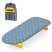 KINGRACK Foldable Mini Ironing Board for the Table, Blue and Yellow