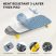 KINGRACK Foldable Mini Ironing Board for the Table, Blue and Yellow