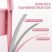 KINGRACK 3-Tier Rolling Storage Cart with Perforated Side Panels, Pink