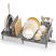 KINGRACK Pull-Out Stainless Steel Dish Rack, Gray