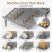 KINGRACK Pull-Out Stainless Steel Dish Rack, Gray