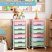 KINGRACK Rolling Storage Cart with 6 Drawers, Assorted Colors KINGRACK Rolling Storage Cart with 6 Drawers, Assorted Colors