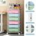 KINGRACK Rolling Storage Cart with 6 Drawers, Assorted Colors KINGRACK Rolling Storage Cart with 6 Drawers, Assorted Colors