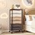 KINGRACK Rolling Storage Cart with 6 Drawers, Brown
