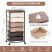 KINGRACK Rolling Storage Cart with 6 Drawers, Brown