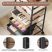 KINGRACK Rolling Storage Cart with 6 Drawers, Brown