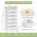 KINGRACK Rolling Storage Cart with 6 Drawers, White