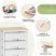 KINGRACK Rolling Storage Cart with 6 Drawers, White