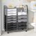 KINGRACK Rolling Storage Cart with 14 Drawers, Gray