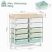 KINGRACK Rolling Storage Cart with 10 Drawers, Green
