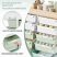 KINGRACK Rolling Storage Cart with 10 Drawers, Green