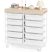 KINGRACK Rolling Storage Cart with 10 Drawers, White KINGRACK Rolling Storage Cart with 10 Drawers, White