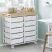 KINGRACK Rolling Storage Cart with 10 Drawers, White KINGRACK Rolling Storage Cart with 10 Drawers, White