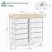 KINGRACK Rolling Storage Cart with 10 Drawers, White KINGRACK Rolling Storage Cart with 10 Drawers, White
