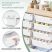 KINGRACK Rolling Storage Cart with 10 Drawers, White KINGRACK Rolling Storage Cart with 10 Drawers, White