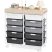 KINGRACK Rolling Storage Cart with 10 Drawers, Gray