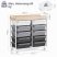 KINGRACK Rolling Storage Cart with 10 Drawers, Gray