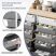 KINGRACK Rolling Storage Cart with 10 Drawers, Gray
