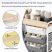 KINGRACK Rolling Storage Cart with 10 Drawers, Gray