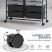KINGRACK Rolling Storage Cart with 12 Drawers, Gray