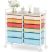 KINGRACK Rolling Storage Cart with 12 Drawers, Assorted Colors