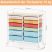 KINGRACK Rolling Storage Cart with 12 Drawers, Assorted Colors
