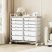 KINGRACK Rolling Storage Cart with 12 Drawers, White KINGRACK Rolling Storage Cart with 12 Drawers, White