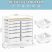 KINGRACK Rolling Storage Cart with 12 Drawers, White KINGRACK Rolling Storage Cart with 12 Drawers, White