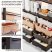 KINGRACK Rolling Storage Cart with 8 Drawers, Brown