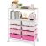 KINGRACK Rolling Storage Cart with 8 Drawers, Pink