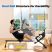 ONETWOFIT Foldable Magnetic Rowing Machine, 16 Levels, Bluetooth, Black