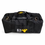 KD Sports Black Sports Bag with a Separate Side Pocket