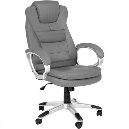 OfficeTrade Főnöki szék szürke - rezgős masszázs funkció