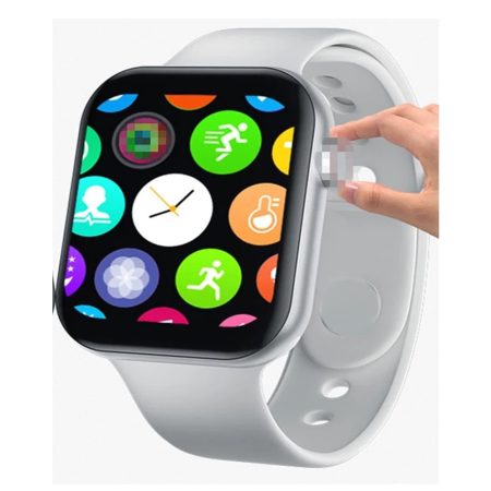 FK87 fehér okosóra ajándék elegáns szövet szíjjal 