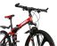 AMIN 686 hegyi kerékpár piros-fekete hagyományos küllős kivitel (Összecsukható) 