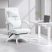 Dowinx Vezetői szék, fehér - Lábtartóval, állítható derék- és fejtámasszal