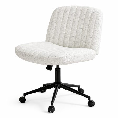 Dowinx széles ülőfelületű állítható forgószék, fehér Dowinx széles ülőfelületű állítható forgószék, fehér